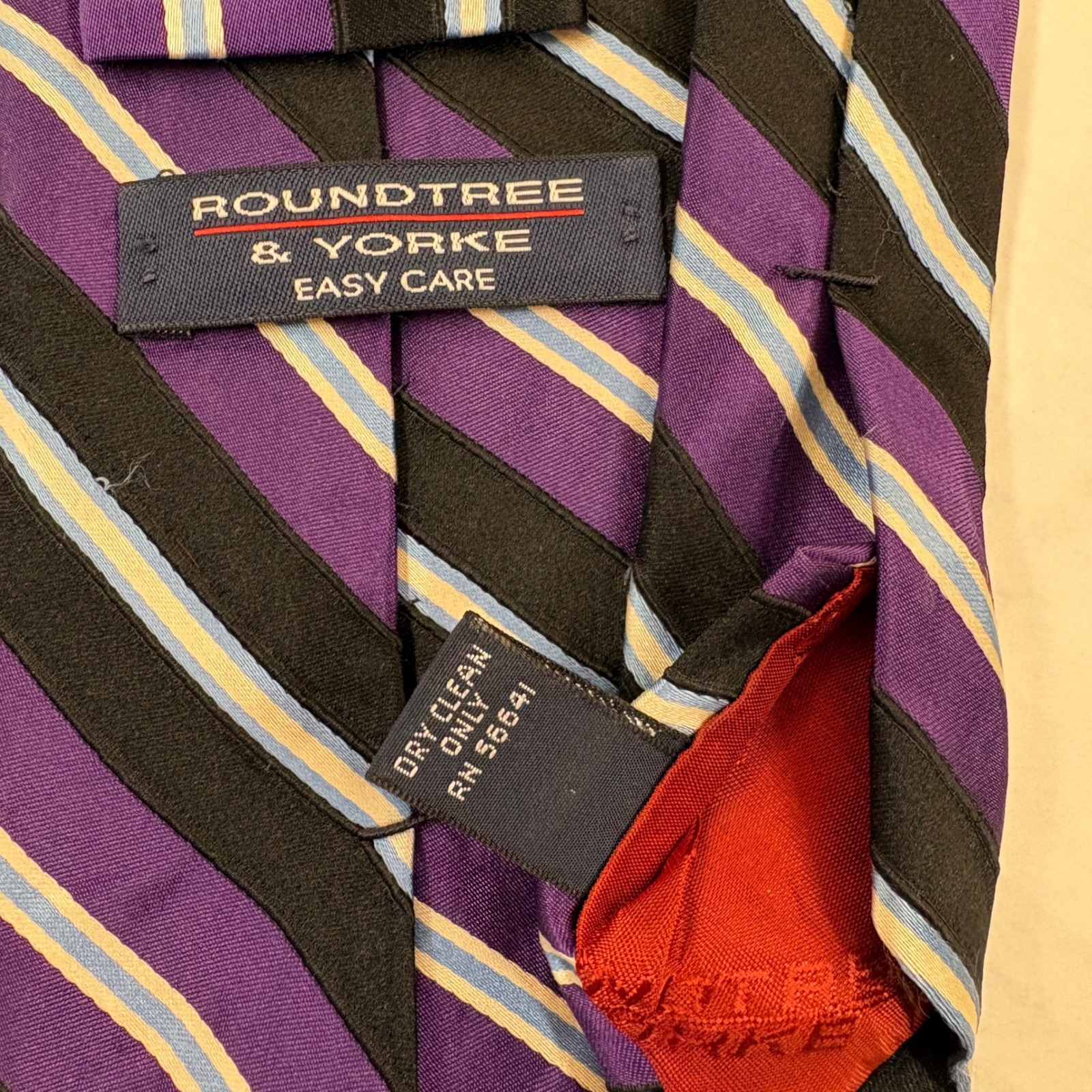 Lot 3 Ties St. Bernard, Roundtree &Yorke,John Weitz Necktie Mens Os Multicolored — image 2 of 8